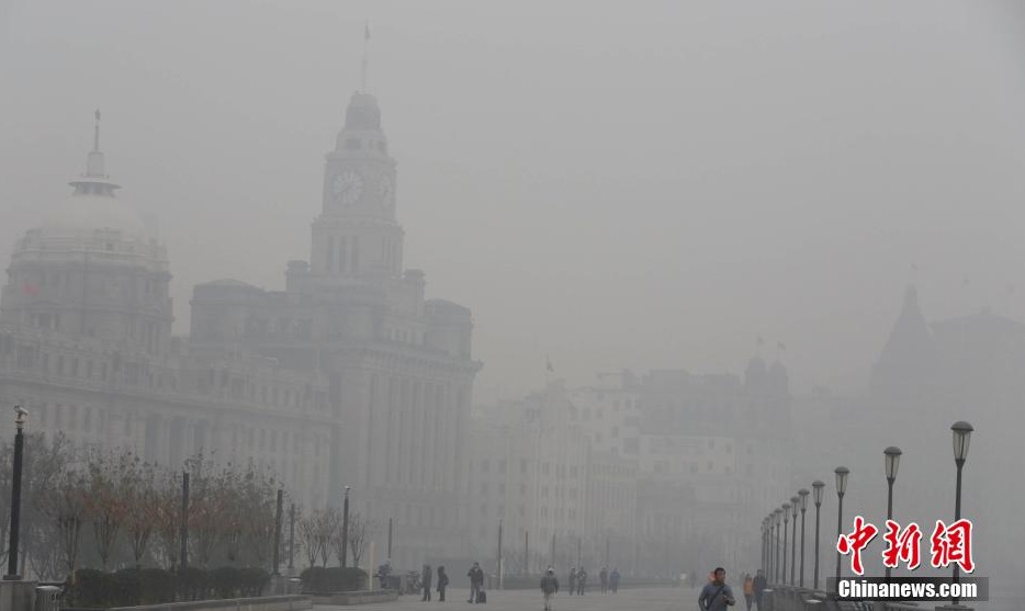 В Шанхае отмечено сильное загрязнение воздуха