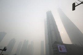 Шанхай, смог