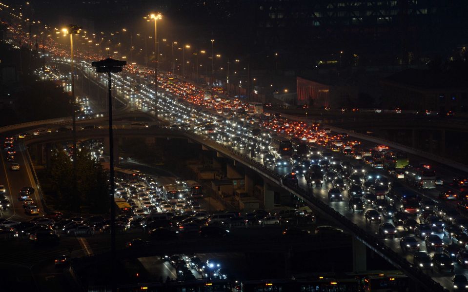 Пробки в Пекине во Всемирный день отказа от автомобилей, 23 сентября