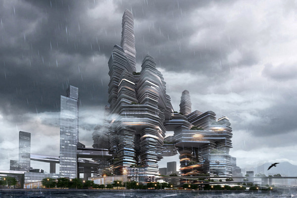 В Китае планируют построить высотный деловой центр в форме облака