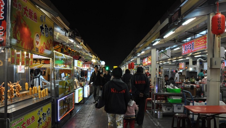 ночной рынок на Тайване