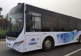 В Китае прошел успешный тест-драйв беспилотного автобуса