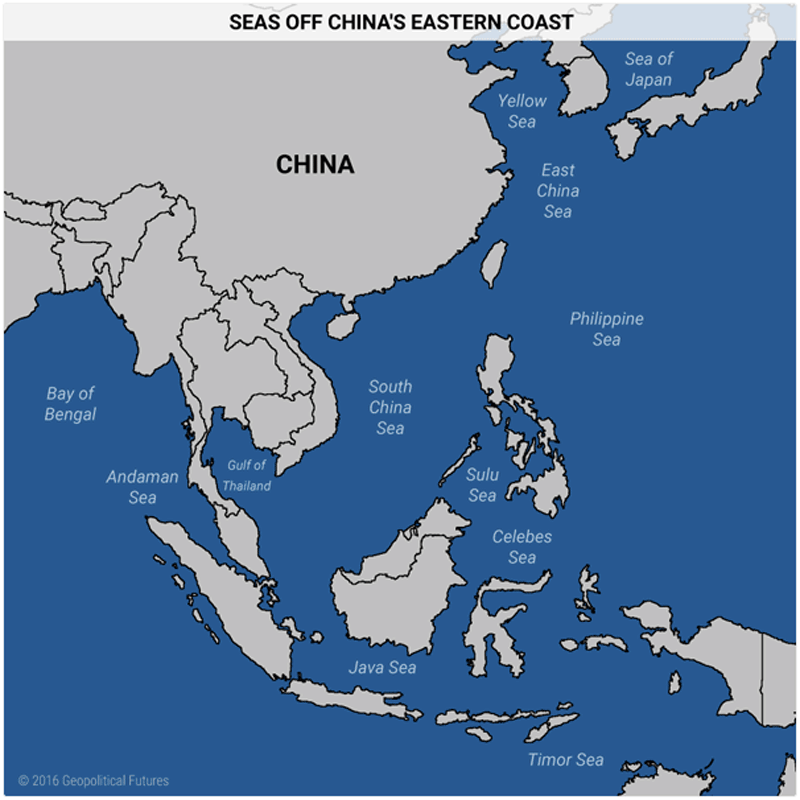 южно-китайское море, восточно-китайское море, берег юго-востока азии