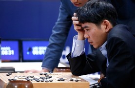 Ли Седоль в матче против AlphaGo, март 2016