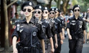 Женский патруль в Ханчжоу в Китае