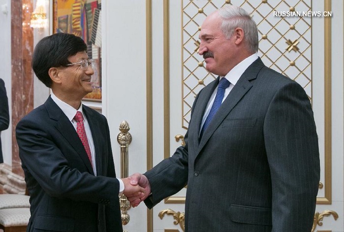 Встреча Адександра Лукашенко и Мэн Цзяньчжу