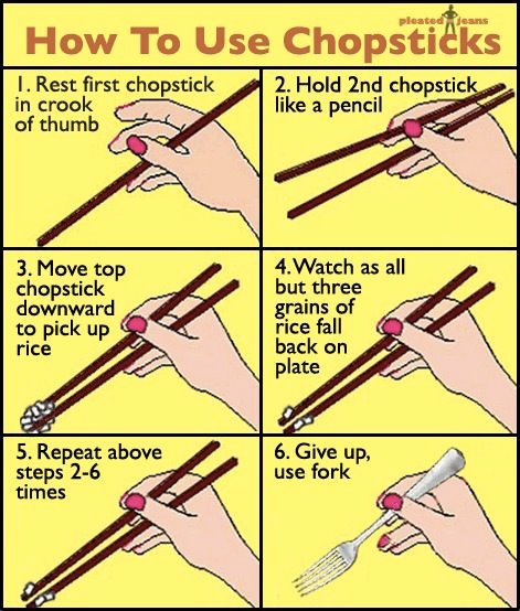 How to use clearance chop stick