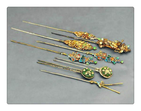 Шпильки для волос, которые использовали китаянки в древности. Фото: China Daily