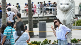 китайские туристы Сингапур