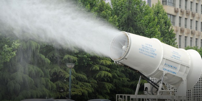 китай водяная пушка экология загрязнение воздуха атмосфера