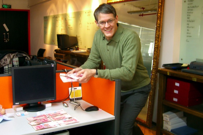 Стив Мушеро в офисе ChinaNetCloud, 2008. Фото: Стив Мушеро