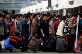 Пиковый сезон Нового года в Китае