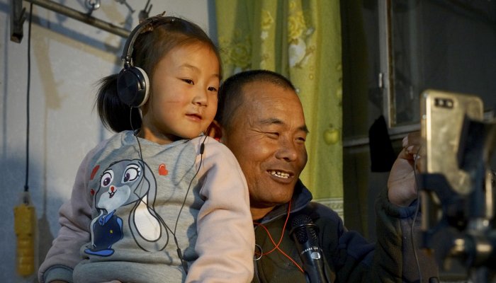 Тянь Хайчэн с дочерью