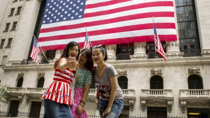 Китайские туристы в Америке