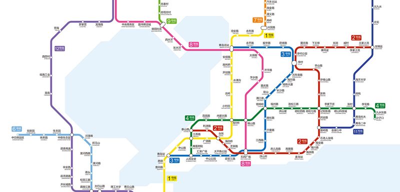 Карта метро Циндао
