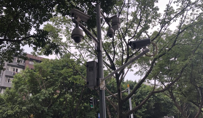 Камеры наблюдения на улице Чунцина