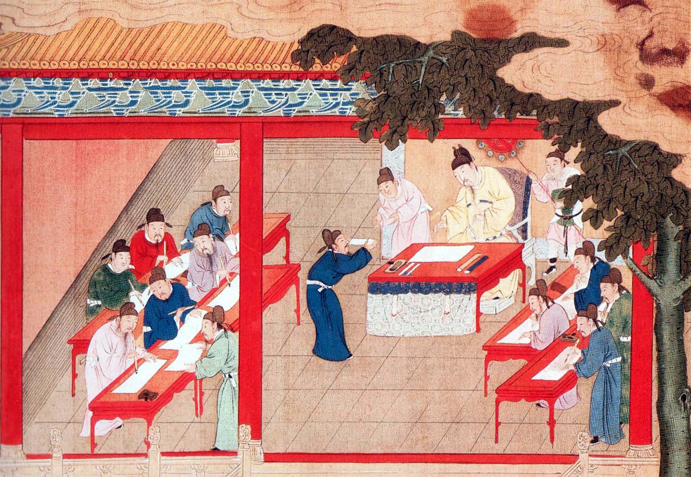 Проведение кэцзюй в период династии Суй