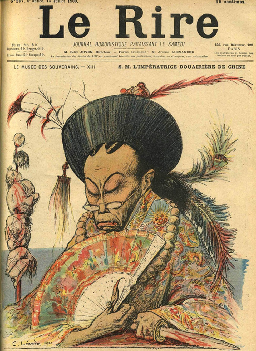 Цыси на обложке французского журнала в 1900 г.