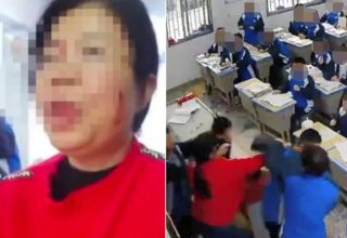 Страшно голоден: в Китае подросток избил учительницу прямо на уроке